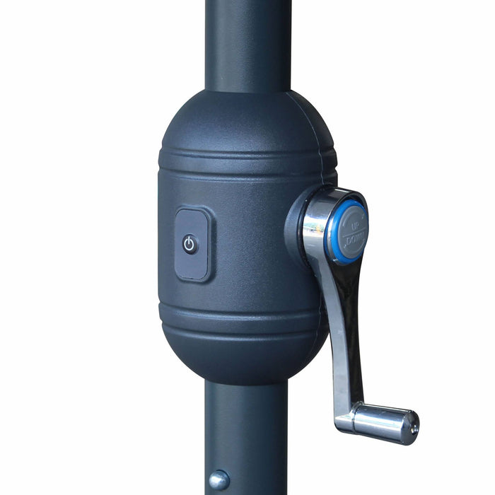 sweeek - Stokparasol Ø 270cm met LED verlichting - Hélios