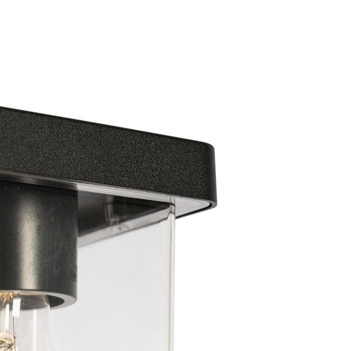 QAZQA Moderne buiten wandlamp zwart IP54 - Chimay