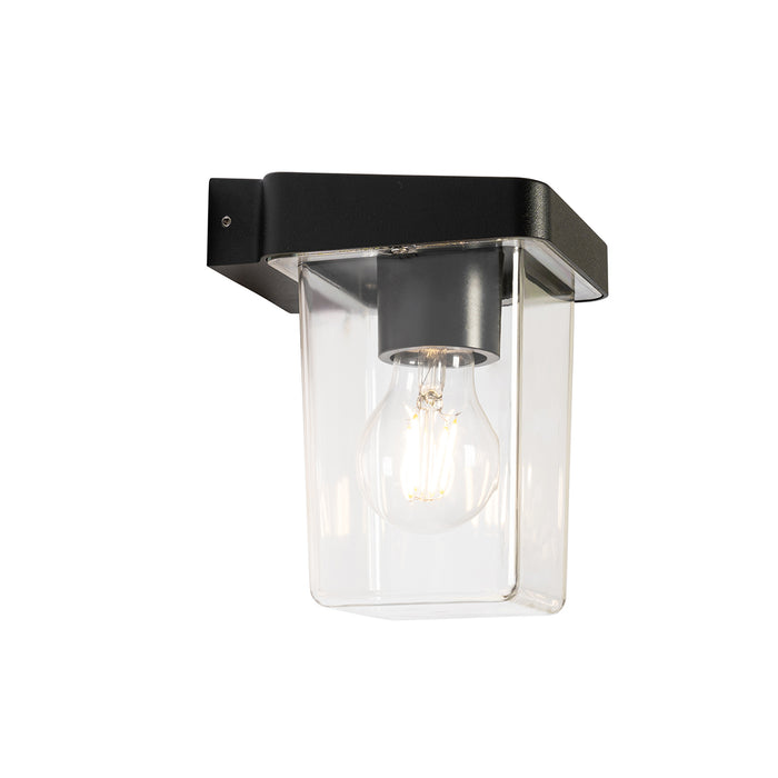 QAZQA Moderne buiten wandlamp zwart IP54 - Chimay