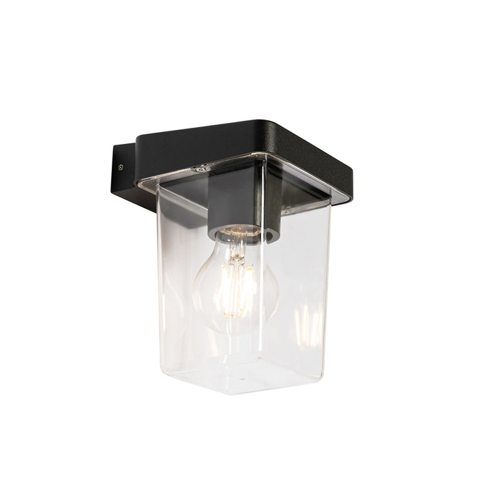 QAZQA Moderne buiten wandlamp zwart IP54 - Chimay