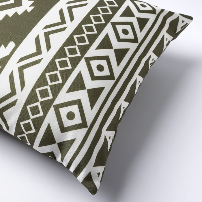 Dutch Decor Buitenkussen 40x60 cm - NUNO - outdoor - groen en wit