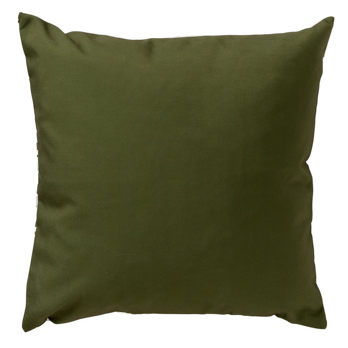 Dutch Decor Buitenkussen 45x45 cm - MAURO - outdoor - groen & wit