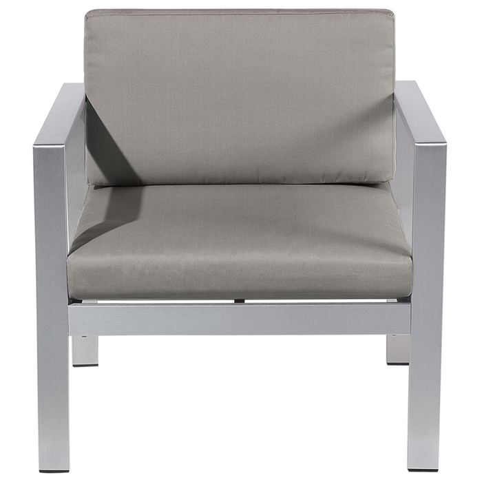 Beliani - SALERNO - Tuinstoel - Grijs|Donkergrijs - Aluminium