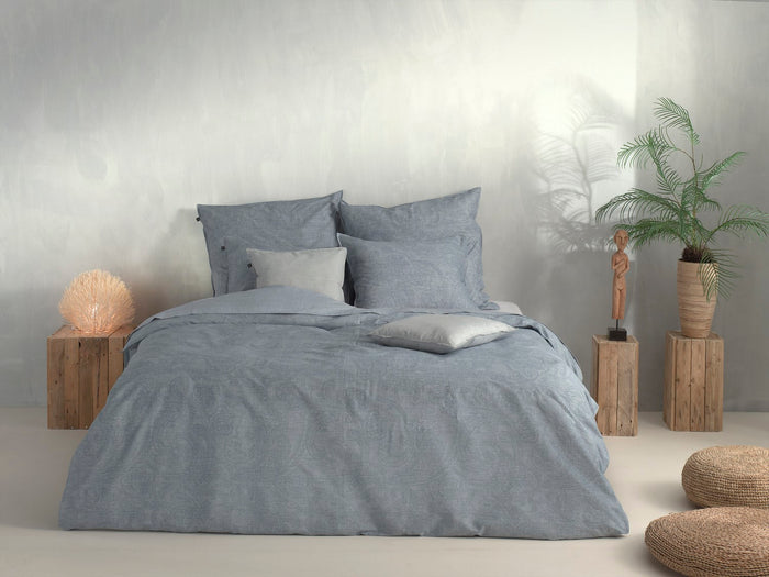 Zo Home Dekbedovertrek Katoen Paisley di Lino - denim
