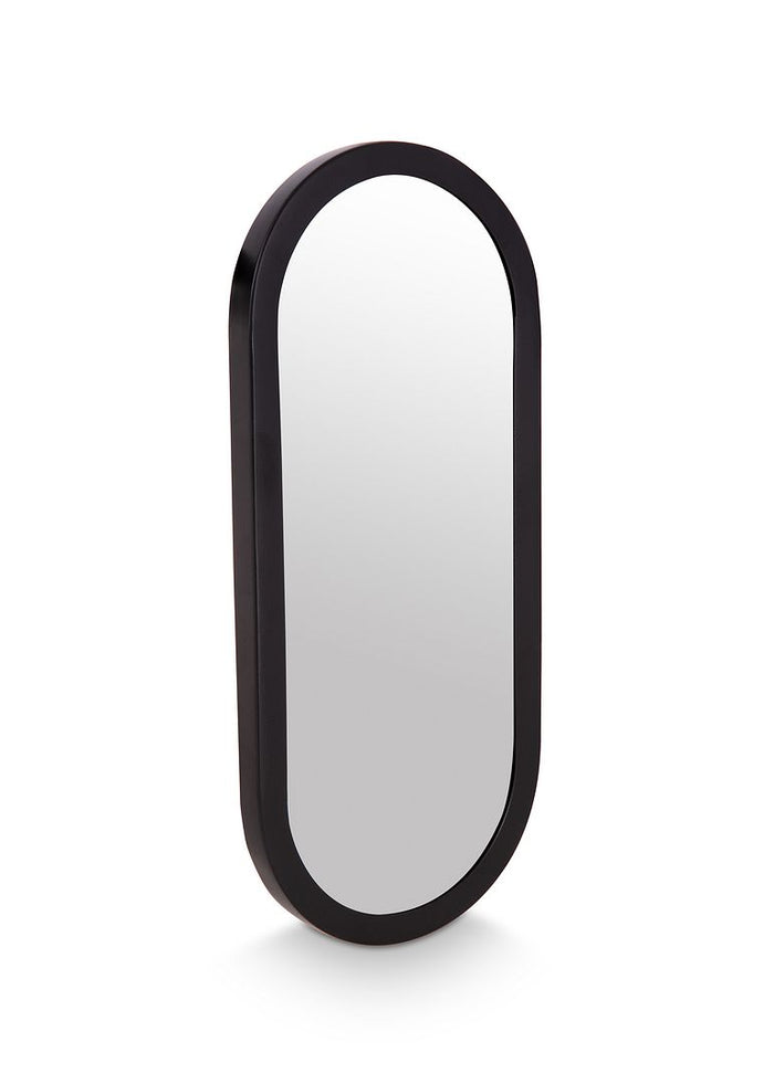 vtwonen Oval Spiegel H 70 x B 30 cm - Zwart