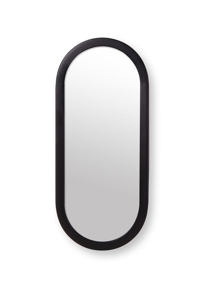 vtwonen Oval Spiegel H 70 x B 30 cm - Zwart