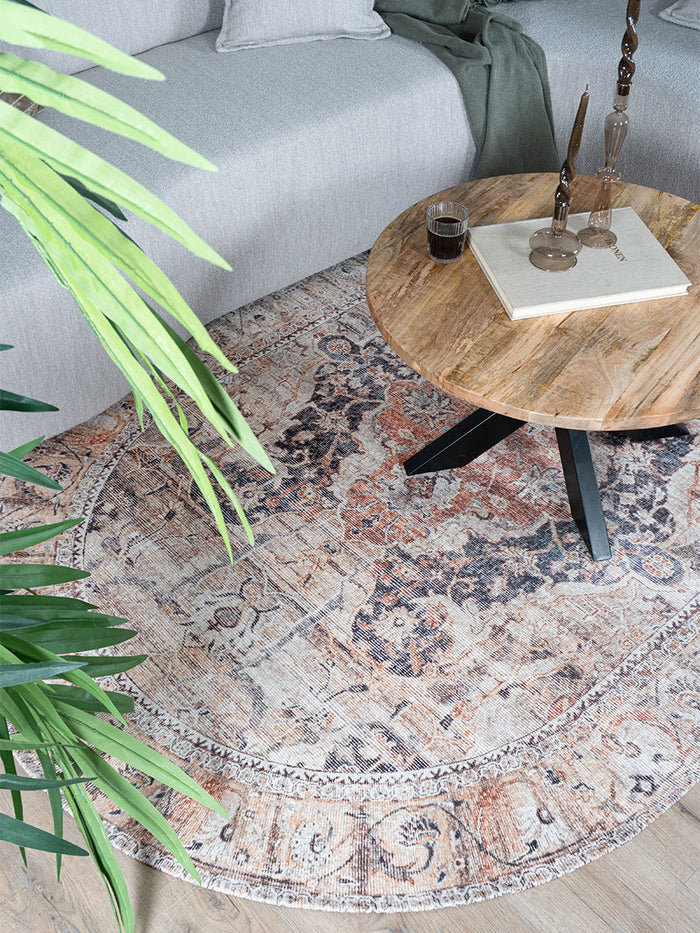 Veer Carpets - Vloerkleed Mahal Beige 00 - Ovaal 200 x 290 cm