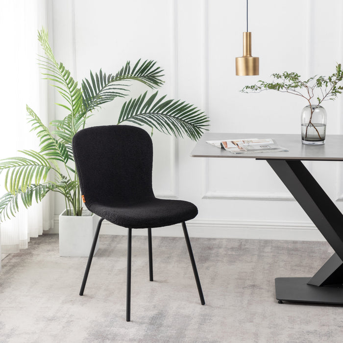 Furnihaus Eetkamerstoelen Set van 4 - Luca - Teddy - Zwart