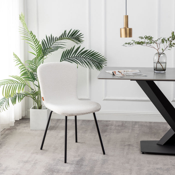 Furnihaus Eetkamerstoelen Set van 4 - Luca - Teddy - Creme