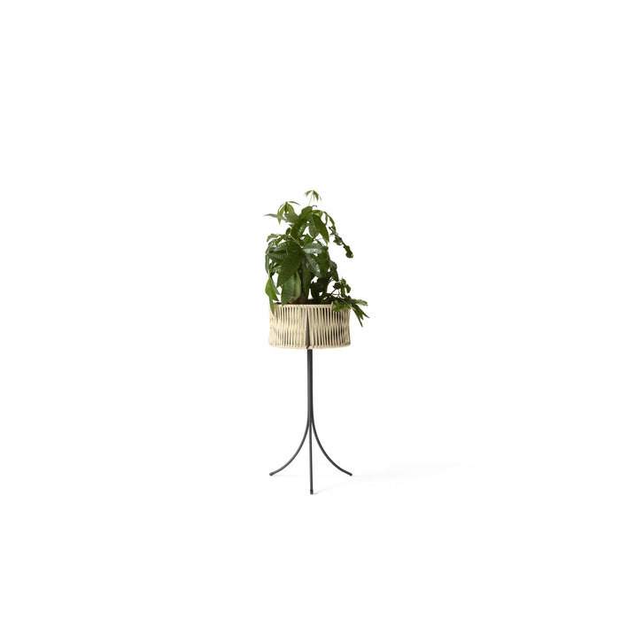 Audo Copenhagen Umanoff plantenbak H69 zwart|rattan