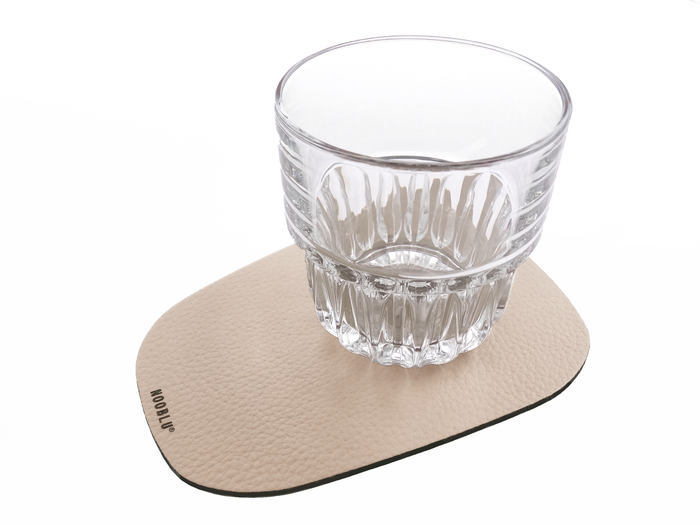 NOOBLU PEBL onderzetters 17 x 13 cm - Clay grey, set van 4