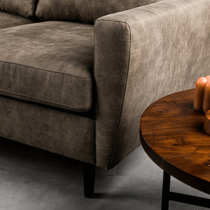 Vurna Sofien 3-zitsbank stof links|rechts taupe