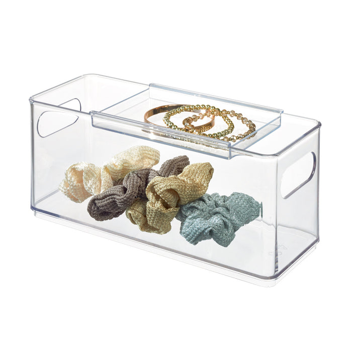 Haaraccessoires Opbergbox, 25 x 10 x 10 cm, Kunststof, Transparant - i