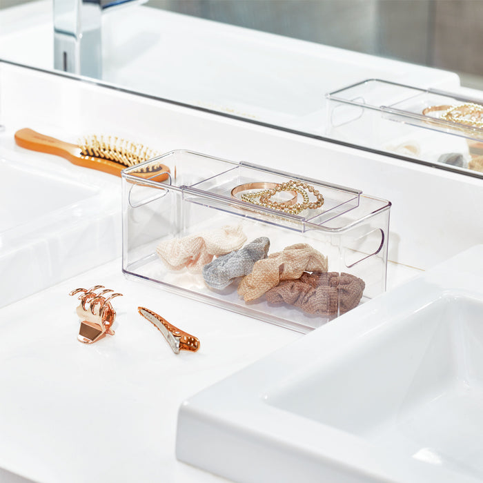 Haaraccessoires Opbergbox, 25 x 10 x 10 cm, Kunststof, Transparant - i