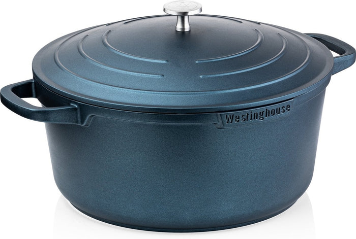 Westinghouse Pannenset - Braadpan 28cm + Hapjespan 28cm - Blauw