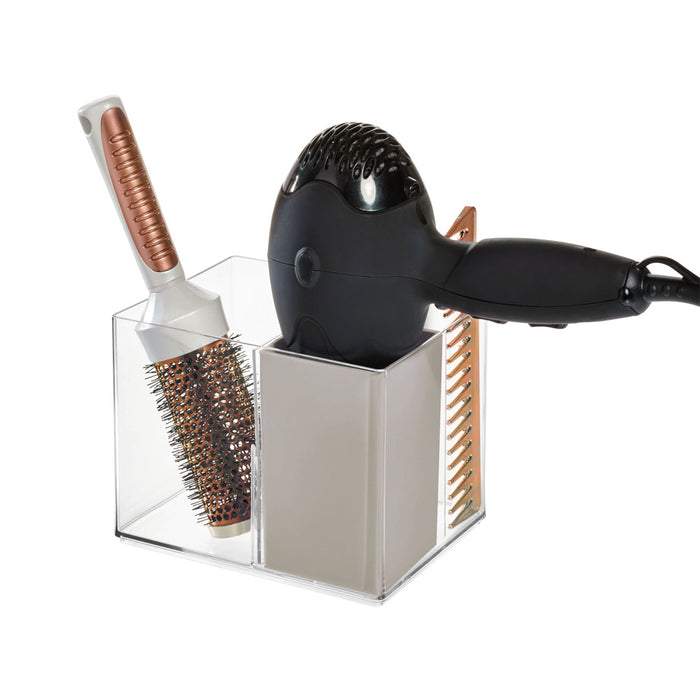 iDesign - Haarverzorging Organiser, 18 x 13.5 x 13 cm, Kunststof, Tran