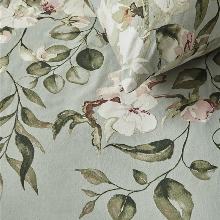 Ariadne at Home Autumn Blossom Dekbedovertrek 240 x 200/220 cm - Licht groen