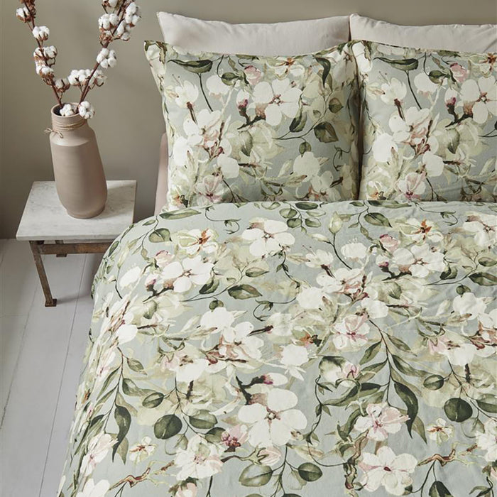 Ariadne at Home Autumn Blossom Dekbedovertrek 240 x 200/220 cm - Licht groen
