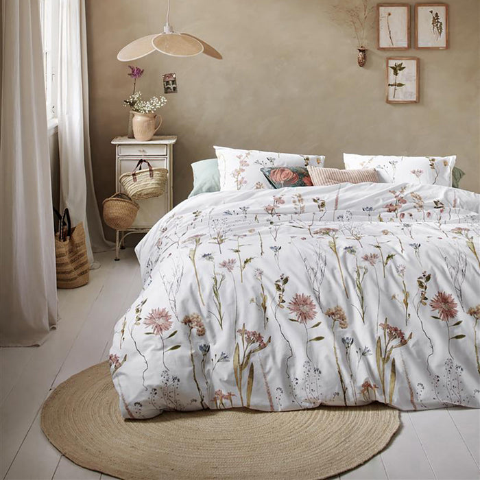 Ariadne at Home Rustic Dekbedovertrek 140 x 200/220 cm - Wit