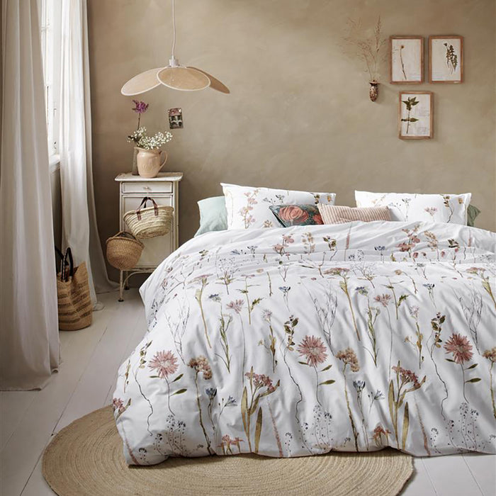 Ariadne at Home Rustic Dekbedovertrek 200 x 200/220 cm - Wit