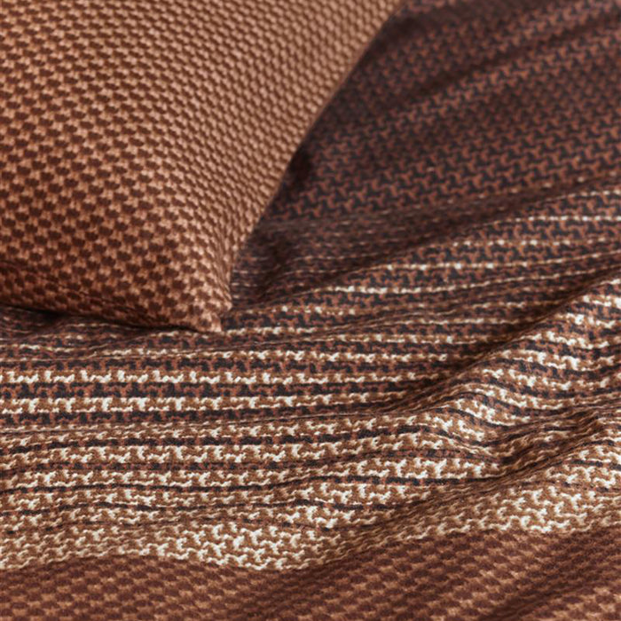 Beddinghouse Demi Dekbedovertrek 200 x 200/220 cm - Terra