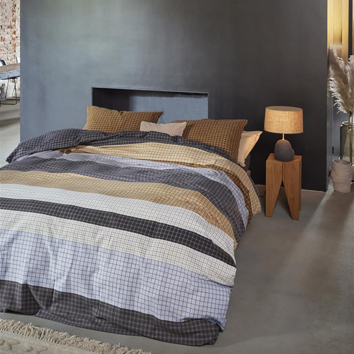 Beddinghouse Juno Dekbedovertrek 140 x 200/220 cm - Grijs