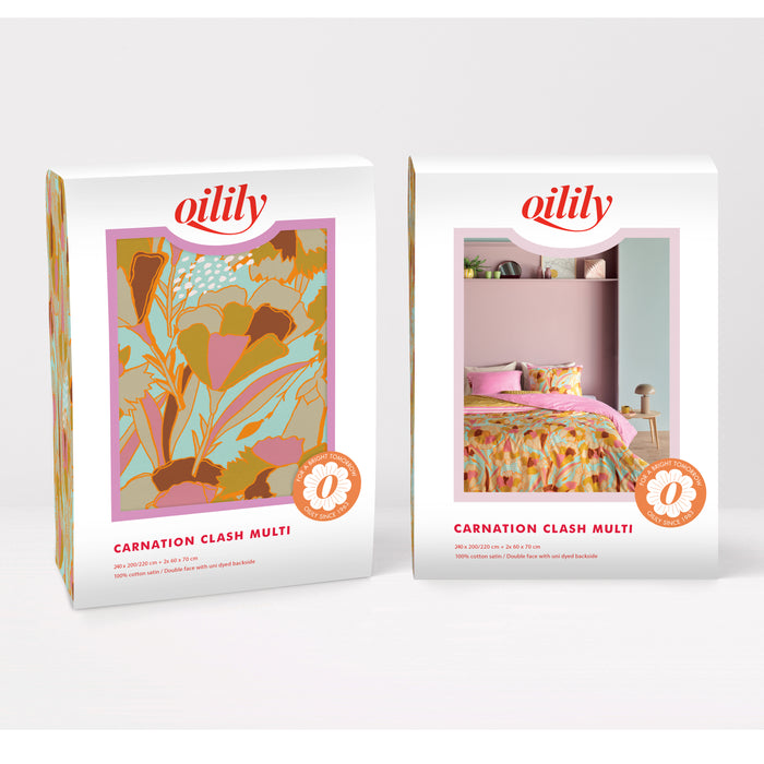 Oilily Sketchy Flower Dekbedovertrek 200 x 200/220 cm - Groen