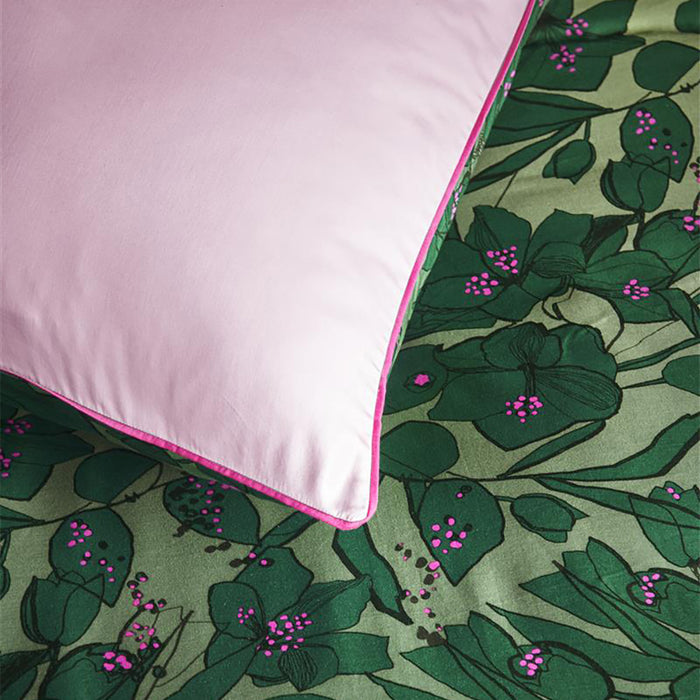 Oilily Sketchy Flower Dekbedovertrek 240 x 200/220 cm - Groen