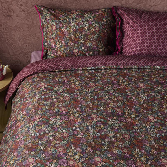 Pip Studio Tutti i Fiori Dekbedovertrek 140 x 200/220 cm - Donker Rood