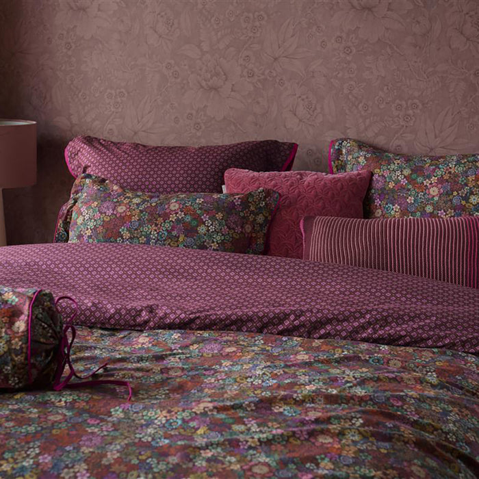 Pip Studio Tutti i Fiori Dekbedovertrek 200 x 200/220 cm - Donker Rood