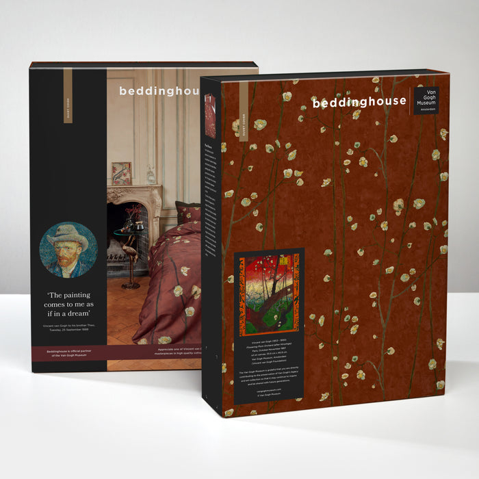 Beddinghouse x Van Gogh Plum Blossoms Dekbedovertrek 240 x 200|220 cm - Rood
