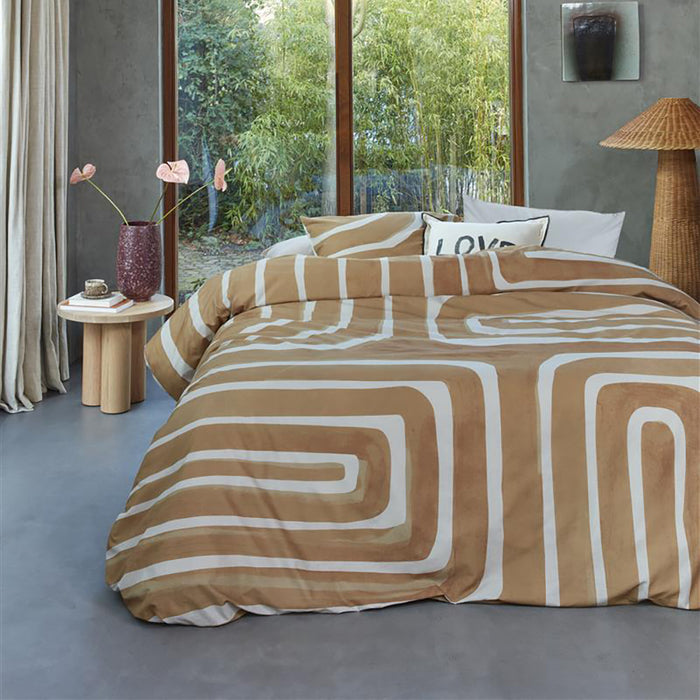 vtwonen Tribe Dekbedovertrek 200 x 200/220 cm - Terra