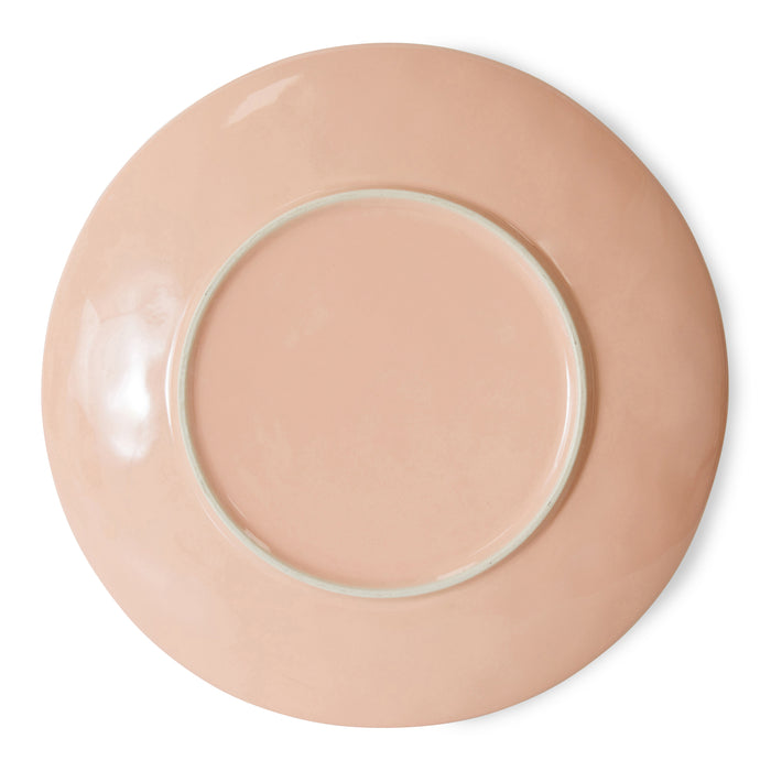 HKliving 70's Ceramics Dinerbord Ø 27,5 cm - Set van 2 - Bedrock