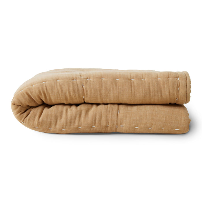 HKliving Quilted Plaid 170 x 130 cm - Sand