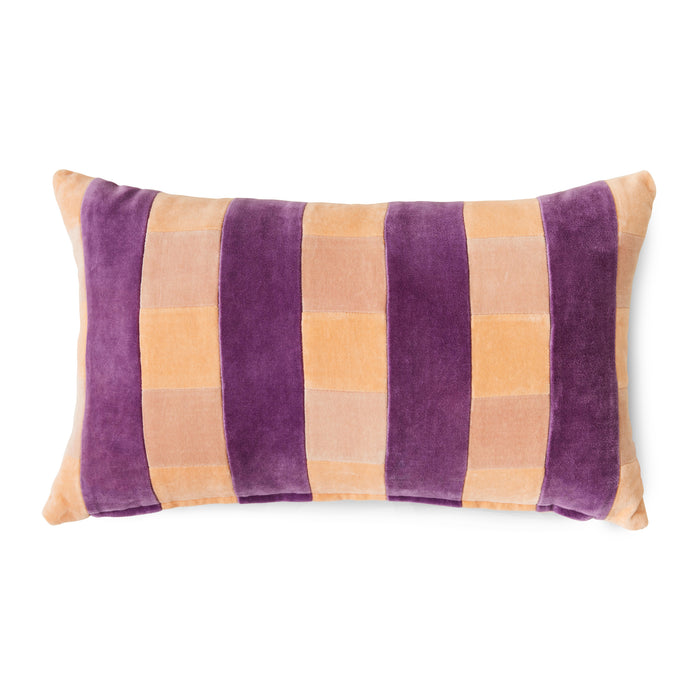 HKliving Striped Velvet Sierkussen 30 x 50 cm - Midsummer