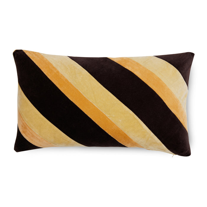 HKliving Striped Velvet Sierkussen 35 x 60 cm - Fame