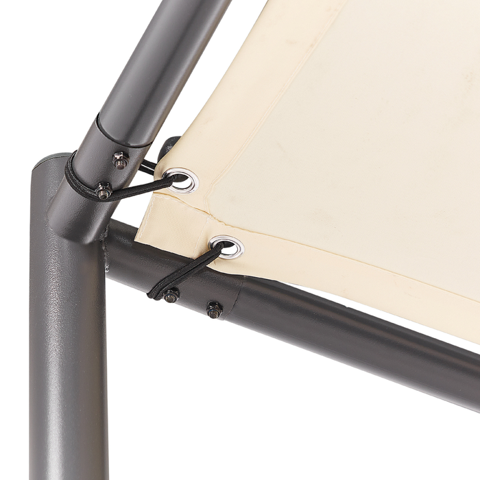 Beliani - VIMINO - Tuinpaviljoen - Beige - Staal