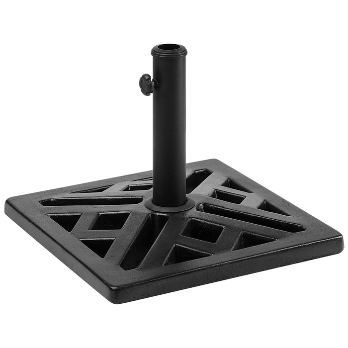 Beliani - CHIETI - Parasolvoet - Zwart - Beton