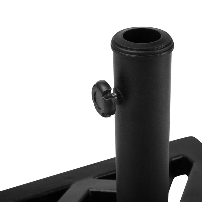 Beliani - CHIETI - Parasolvoet - Zwart - Beton