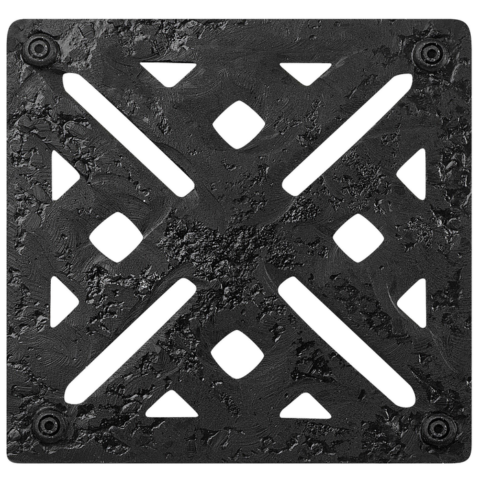 Beliani - CHIETI - Parasolvoet - Zwart - Beton