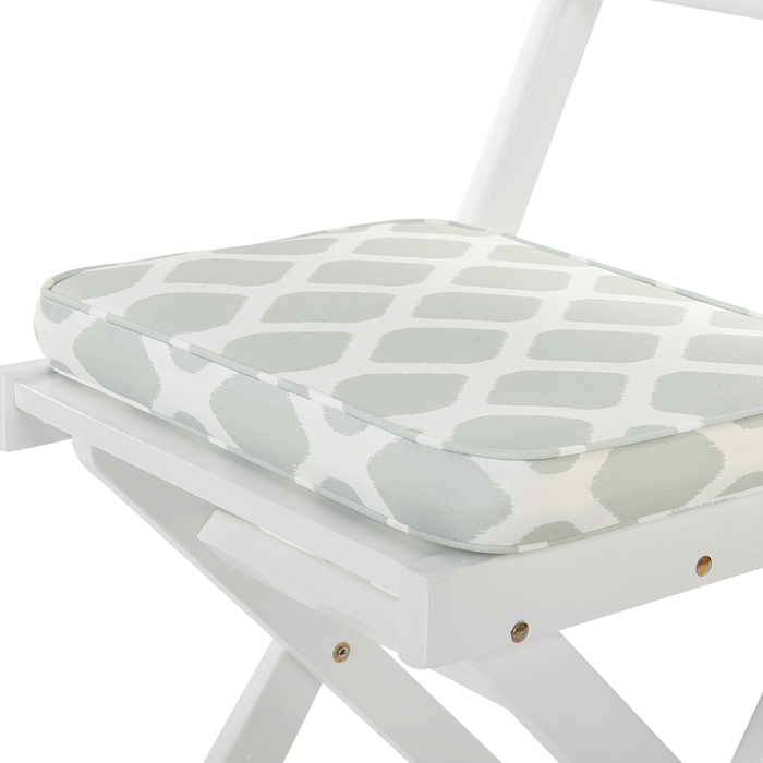 Beliani - FIJI - Bistroset voor 2 - Wit |Mintgroen - Acaciahout