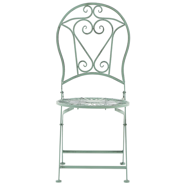 Beliani - TRENTO - Bistroset voor 2 - Groen - Metaal