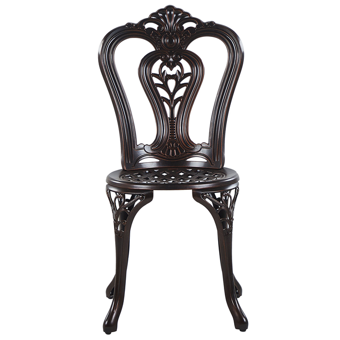 Beliani - BOVINO - Bistroset voor 2 - Bruin - Aluminium