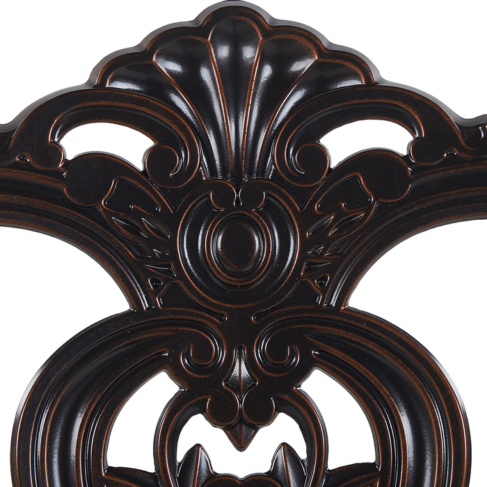 Beliani - BOVINO - Bistroset voor 2 - Bruin - Aluminium