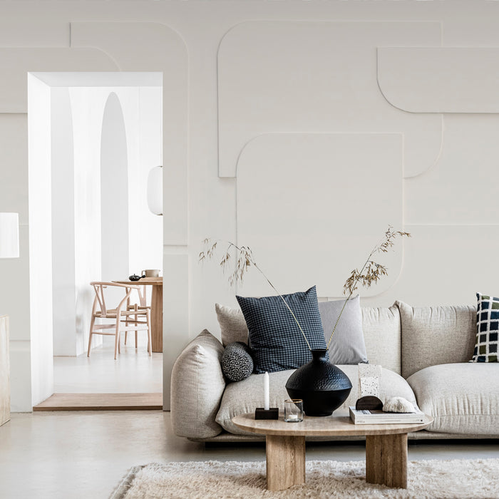 vtwonen Fotobehang - Soft 3D light grey - 280x300cm