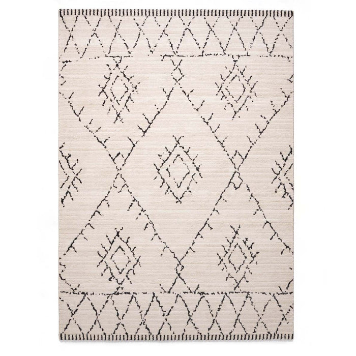 Boho&me Berber vloerkleed Beni Ouarain Sufian - crème|zwart - 200x300