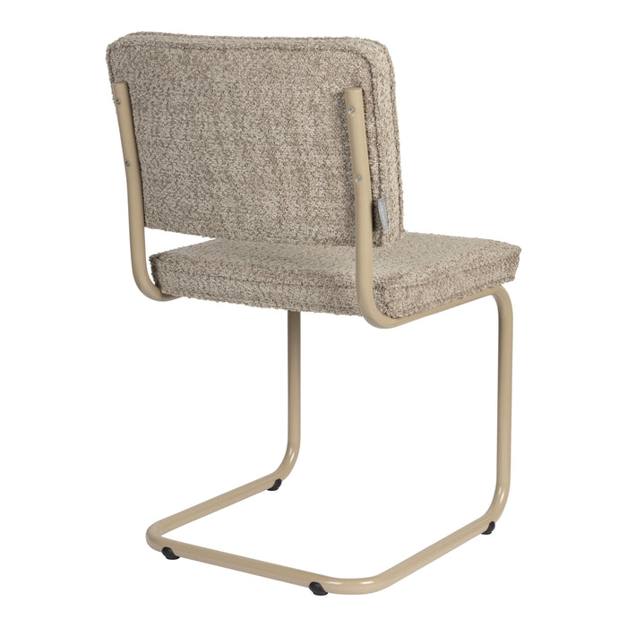 Zuiver Ridge Eetkamerstoel - Bouclé - Beige