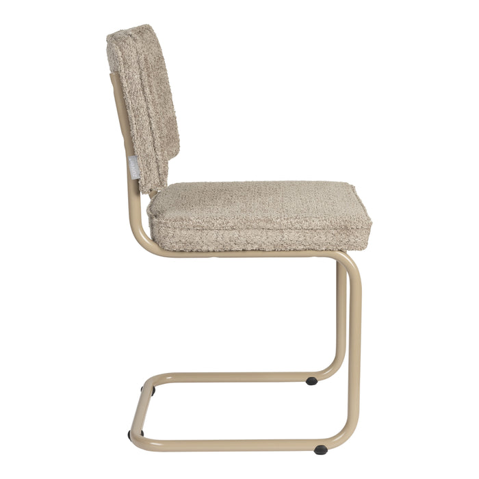 Zuiver Ridge Eetkamerstoel - Bouclé - Beige