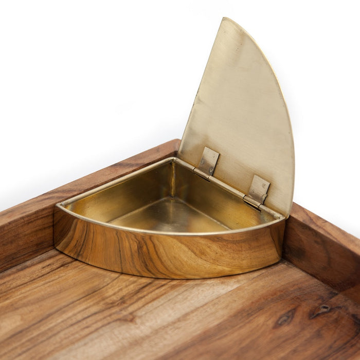 Brût Homeware, Catch All hout met messing box