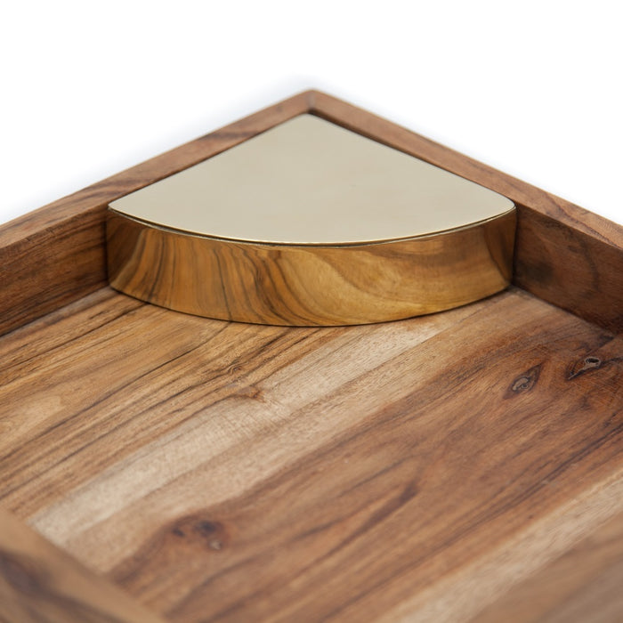 Brût Homeware, Catch All hout met messing box